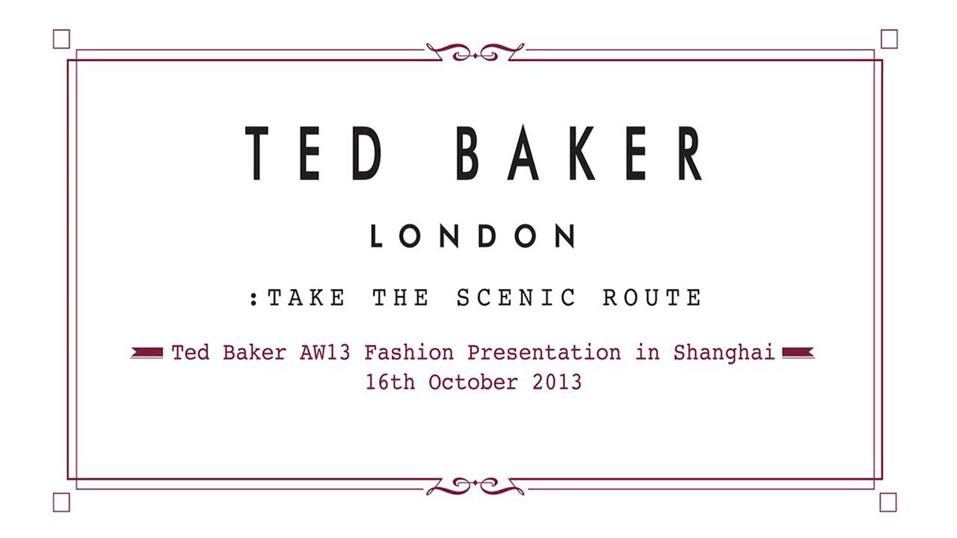 Ted Baker A/W 13 Fashion Presentation Shanghai September 2013