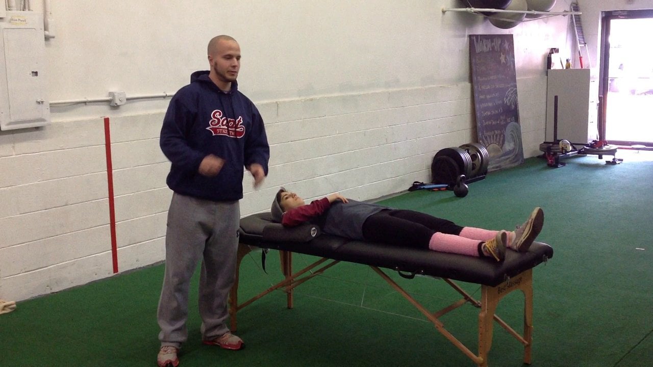 Supine External Rotation on Table, Scapular Plane on Vimeo