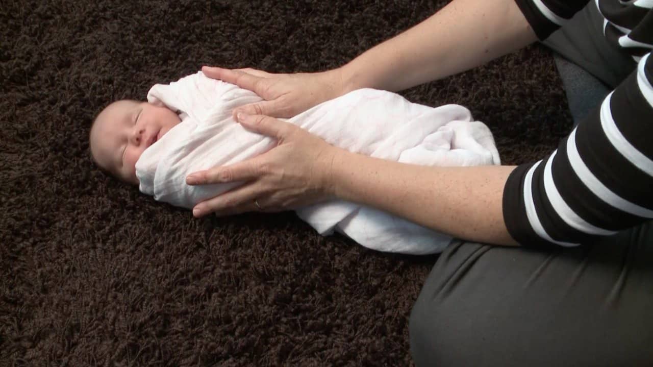 Hands Up Swaddle on Vimeo