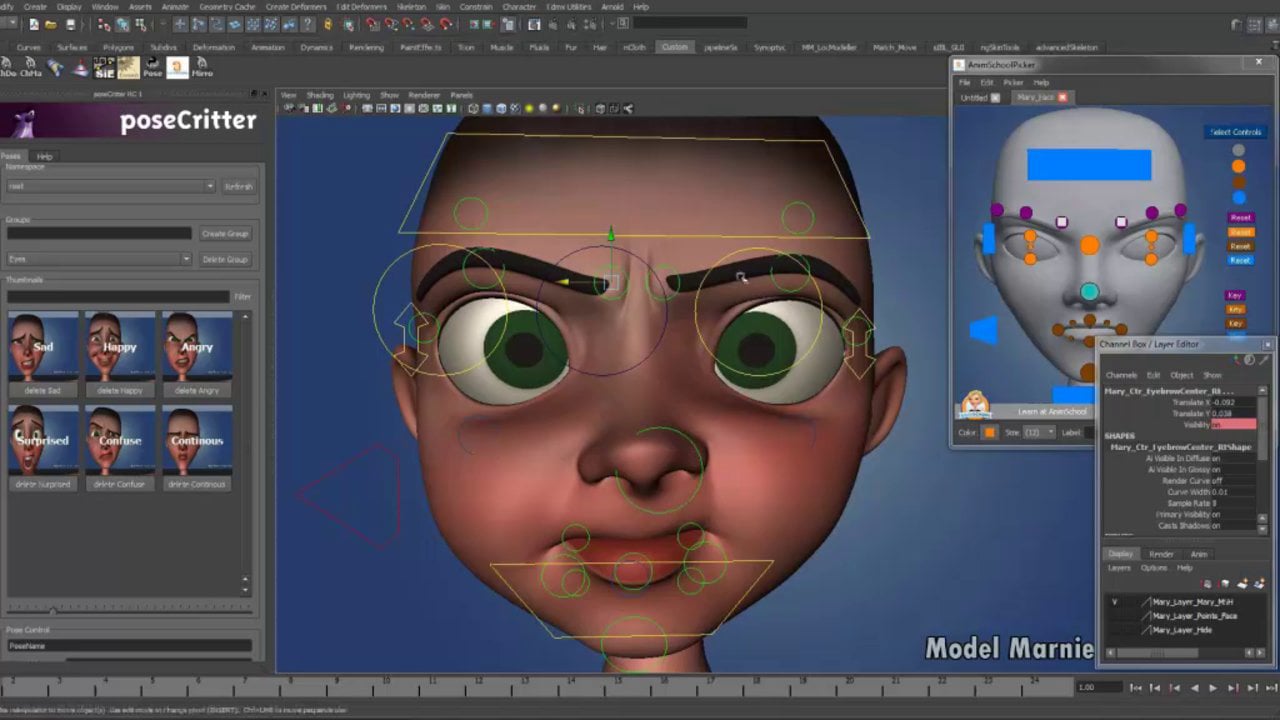 Cartoon Rigg ( Model Marnie - AnimSchool ) on Vimeo