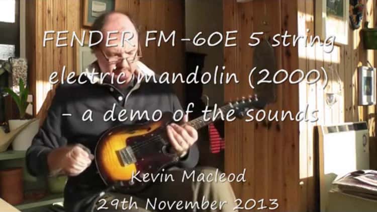 Fender Mandolin FM-60E (2000) - demo 29th Nov 2013 on Vimeo