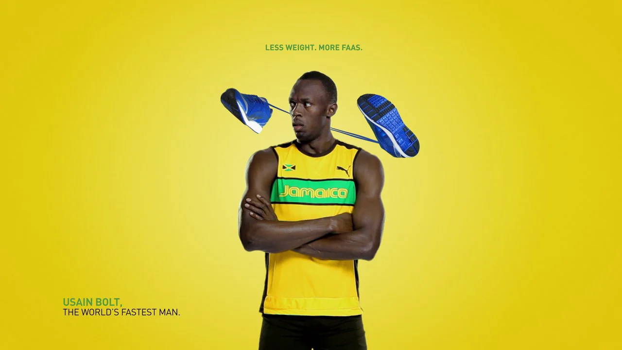 Usain bolt shop and puma