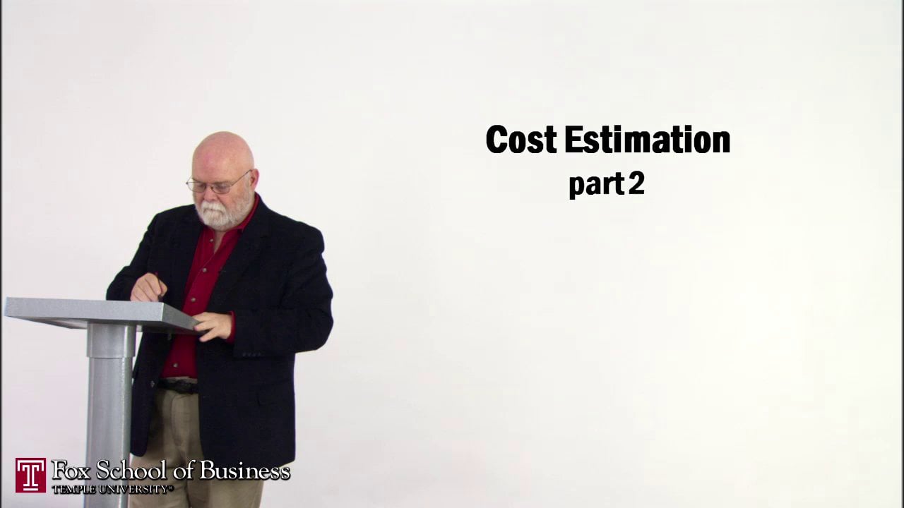 Cost Estimation II