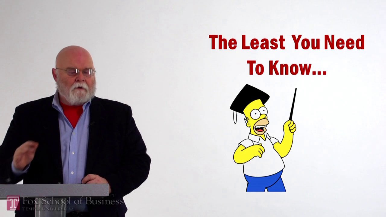 Login to view The Least You Need to Know