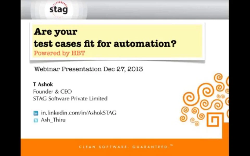 Are Your Test Cases Fit for Automation? on Vimeo