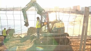Costes visita el tram que s'està urbanitzant entre el Passeig Marítim i el Passeig de Riells