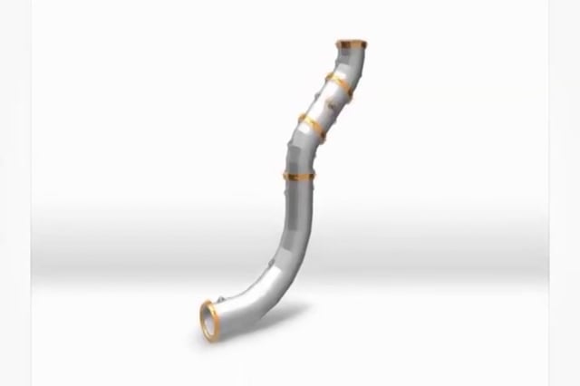 CTI-X7® Ceramic Lined Large Diameter Carbon & Stainless Piping ID:005