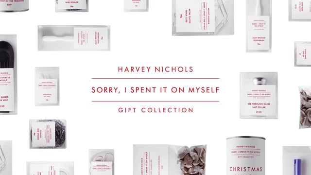 Harvey Nichols Christmas viral ' Sorry I Spent it On Myself'