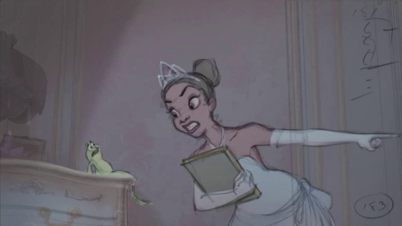 Lines to Colors: Tiana & the Frog Naveen Scene from The Princess and the  Frog (2009)