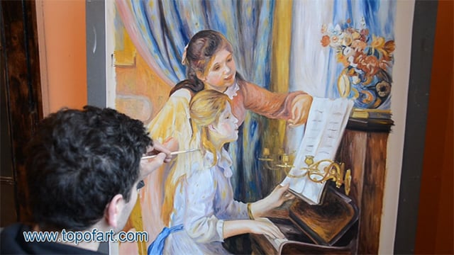 Painting Reproduction (Renoir - Two Young Girls at the Piano)