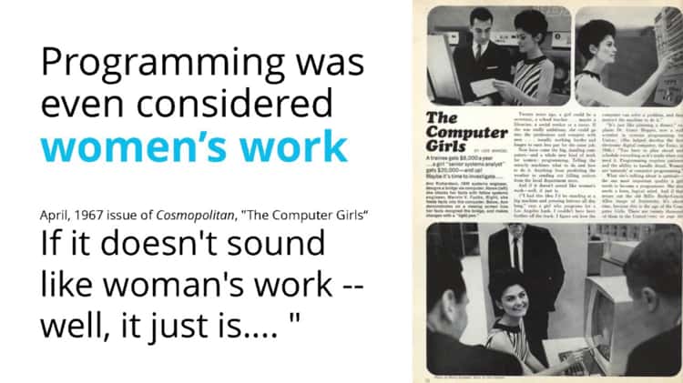 A 1967 Cosmopolitan article on female computer programmers
