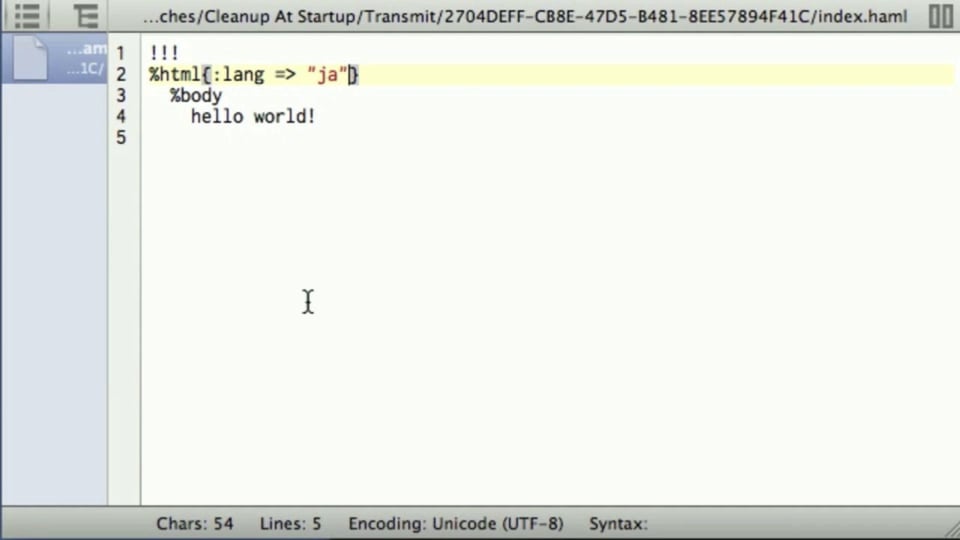 #03 Hamlの基本 | Haml入門 - プログラミングならドットインストール