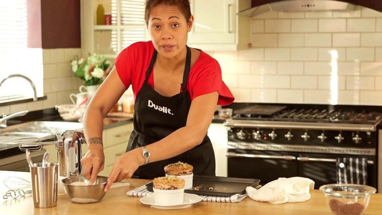 Dualit Recipes with Monica Galetti Chocolate Soufflé with pistachio