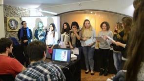 Lectura de textos clàssics a càrrec d'alumnes de l'Institut.