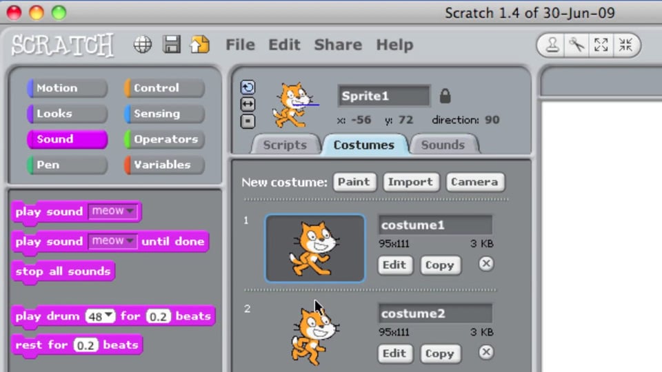 #04 画面の構成を理解しよう | 【旧版】Scratch 1.4入門 - プログラミングならドットインストール