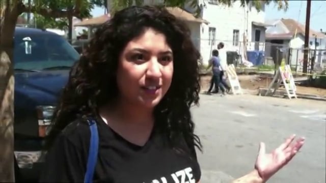 Gloria at Mariachi Plaza in Boyle Heights...