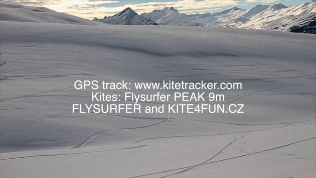 Snowkiting with Flysurfer Peak