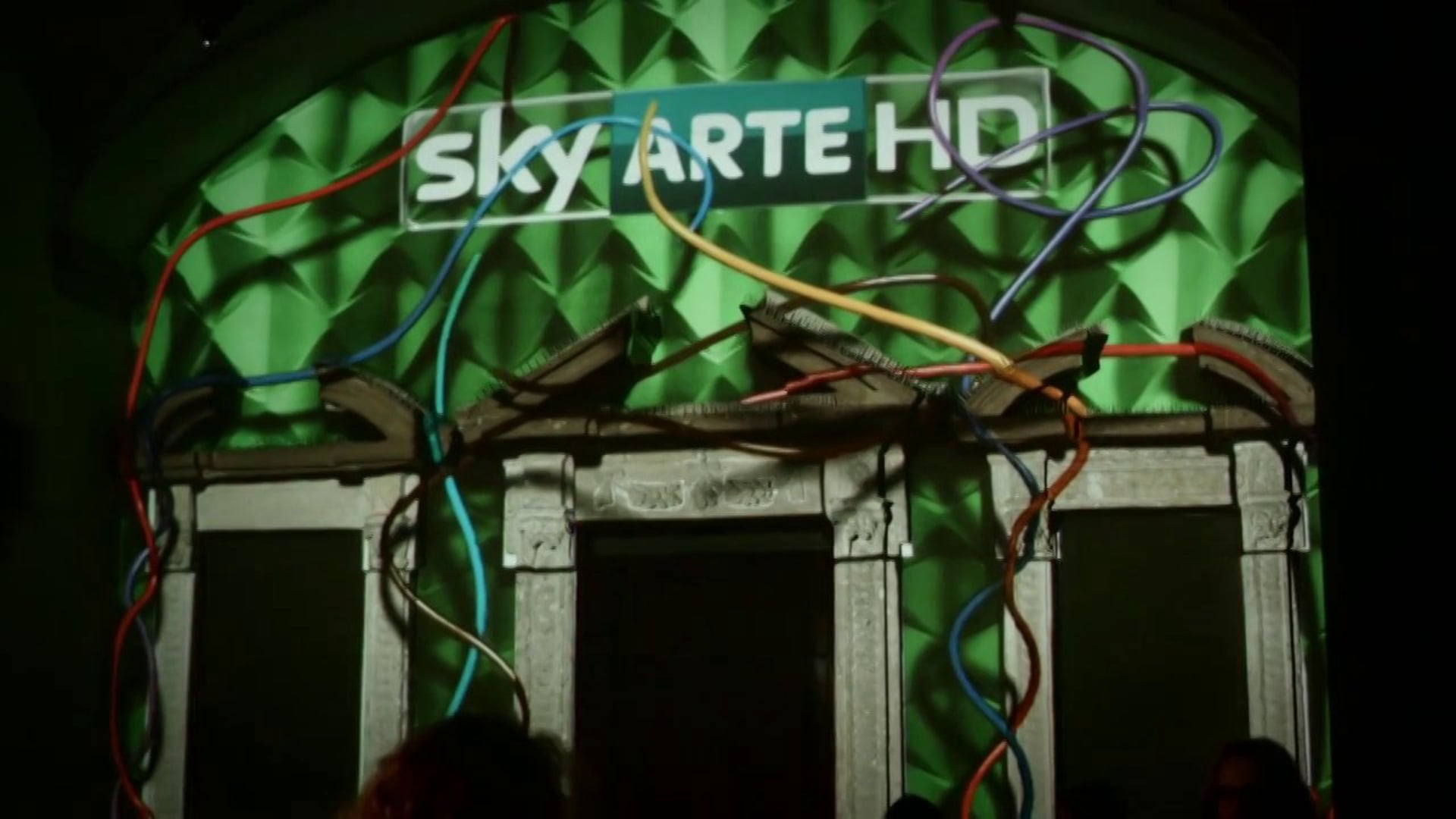 3D Projection mapped scenography for SKY Arte Anniversary