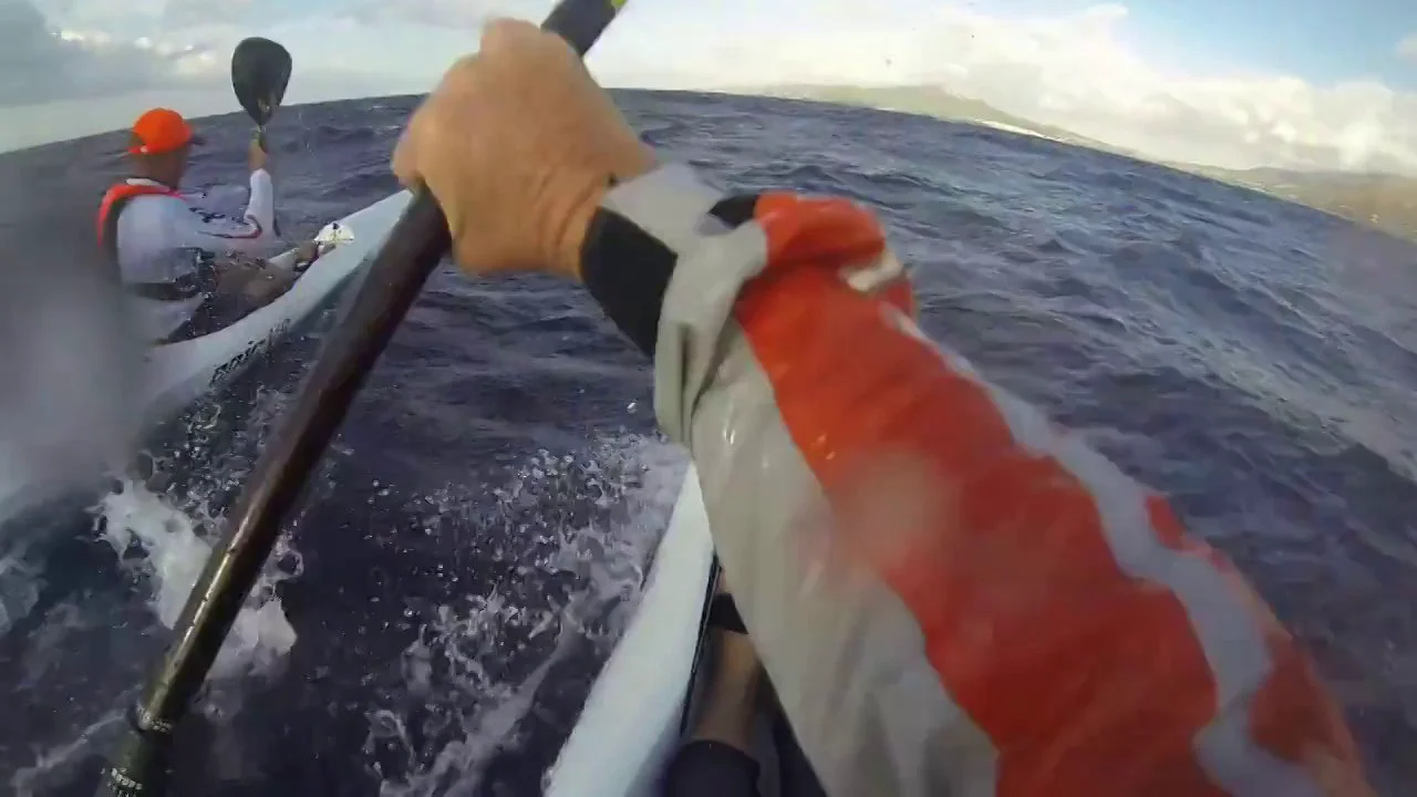 Oscar Chalupsky Gives A Downwind Surfski Lesson While Paddling At Full