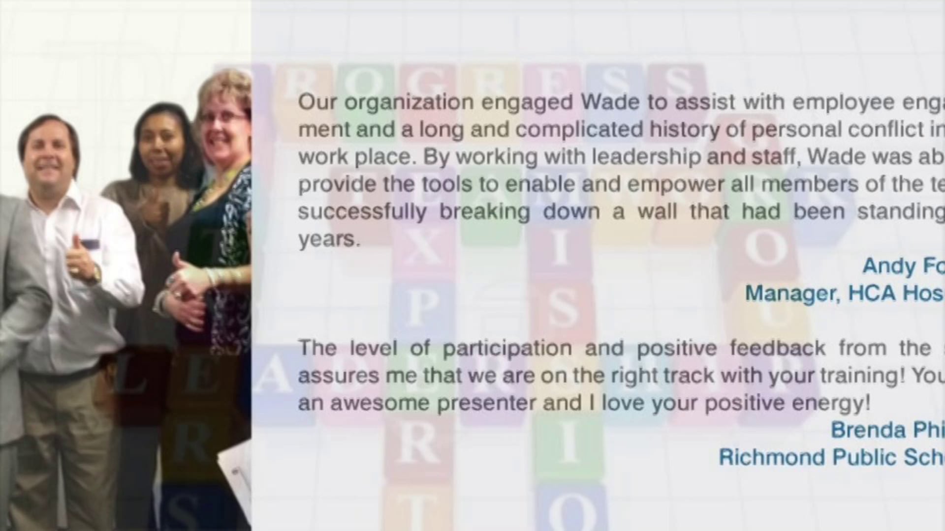 Promotional video thumbnail 2 for Wade Randolph