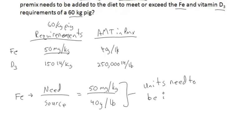 Premix calc deals