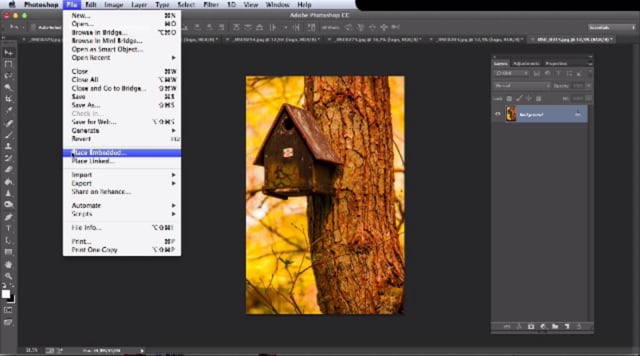 Place embedded and place linked in Photoshop CC