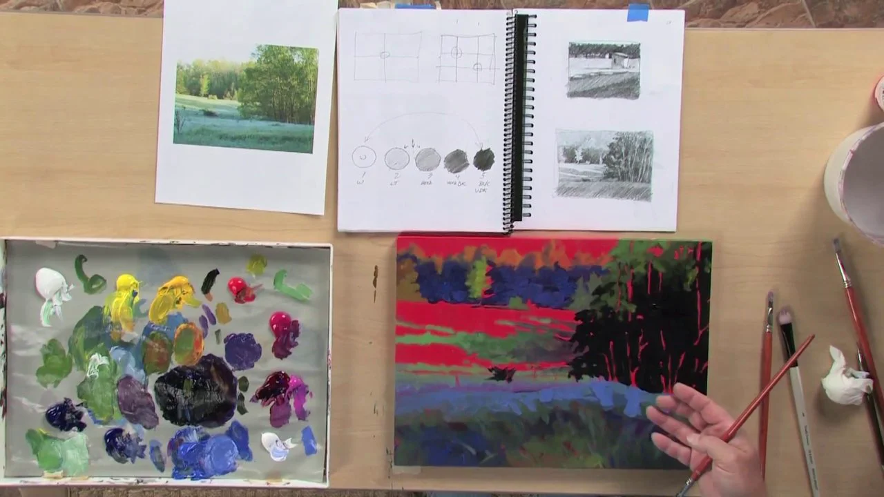 Mark Mehaffey: Paint Acrylic Landscapes - Creative Color in Plein Air 