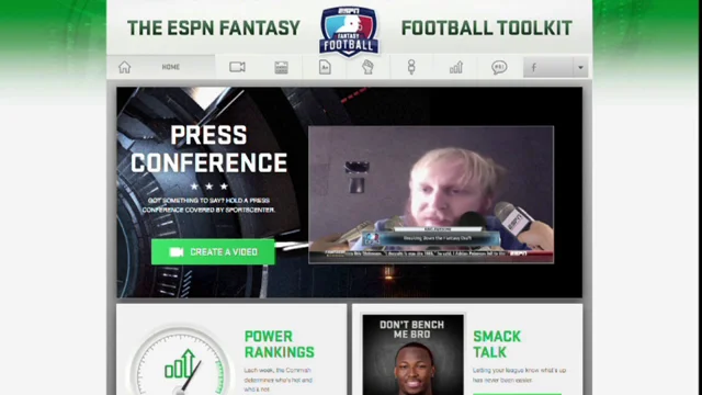 ESPN Fantasy Football - Using the Interface and How to Draft 