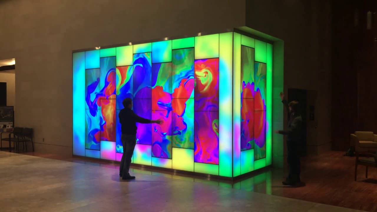 Interactive Art Wall at SECU in Raleigh, NC by Jeff Grantz of Materials ...