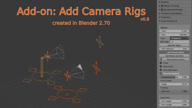 Add Camera Rigs Add-on for - Lesterbanks