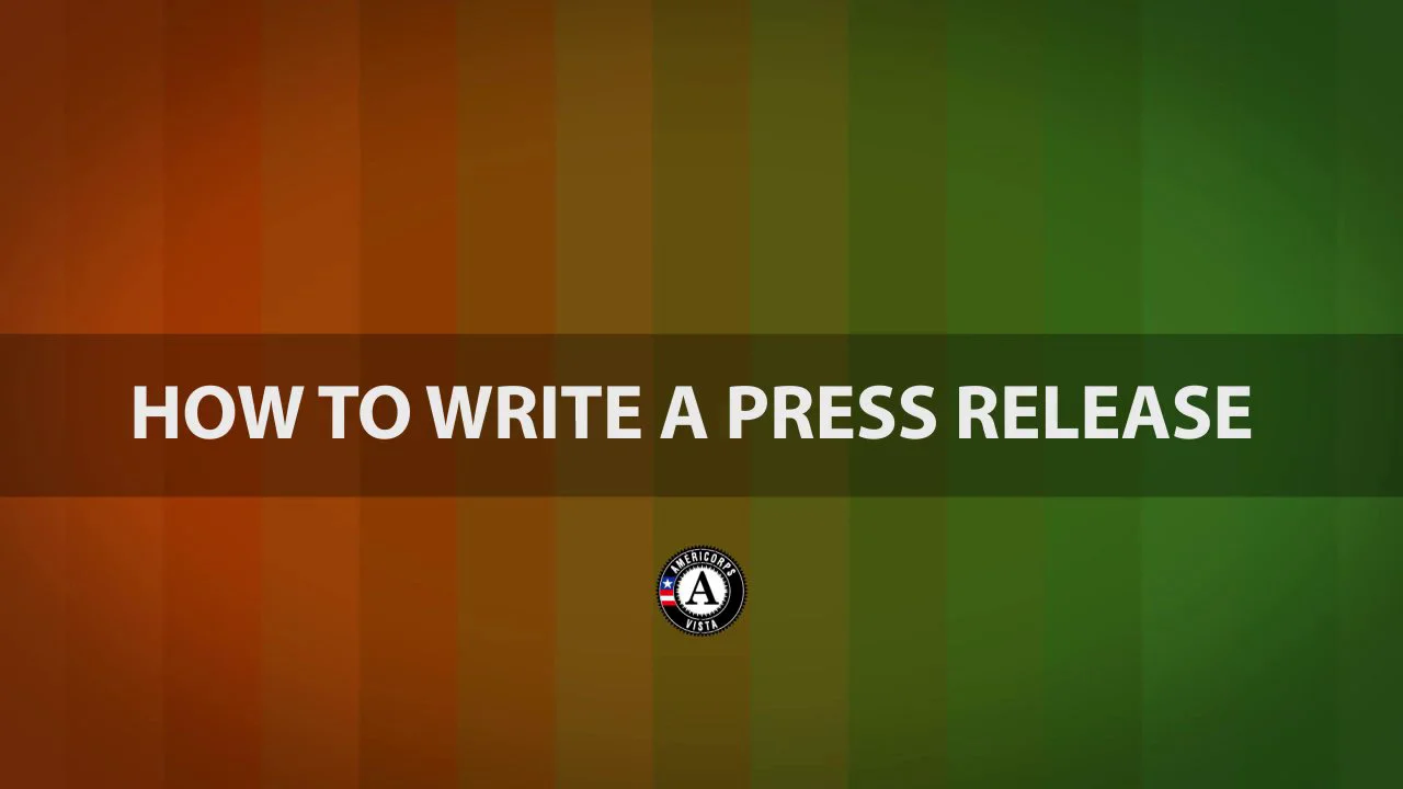 How to Write a Press Release