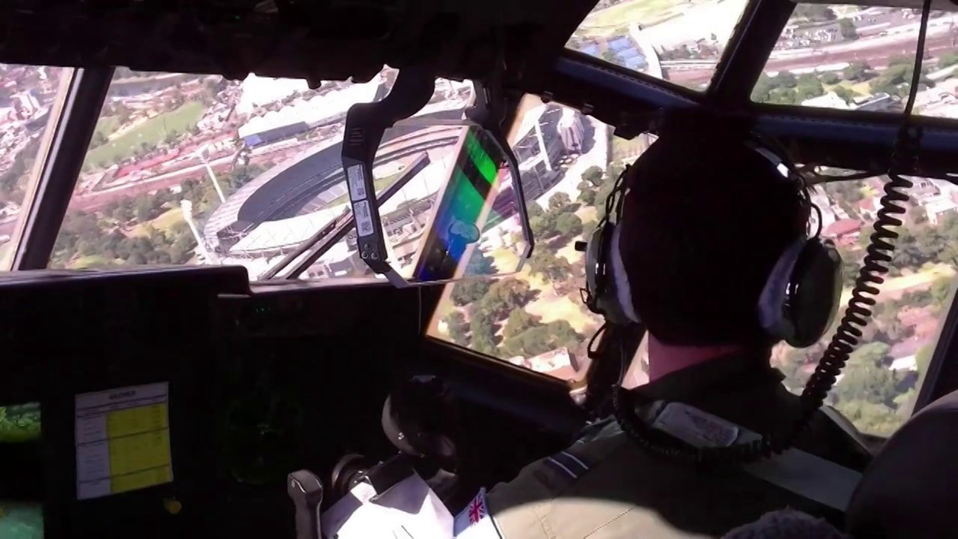 C-130J Hercules flypast over Melbourne