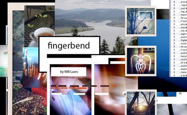 Fingerbend  (video simulation of a web book)