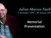 Memorial Presentation