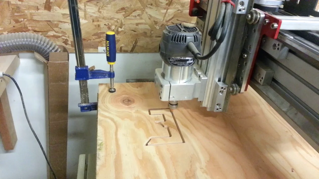 CNC Router Letter Layer Cut