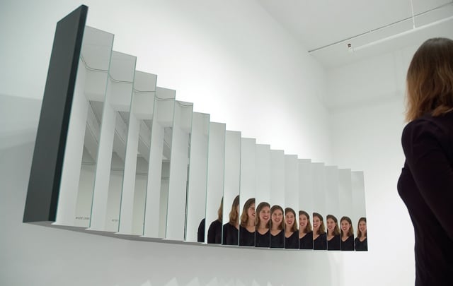 "Self Centered Mirror" (2001) by Daniel Rozin