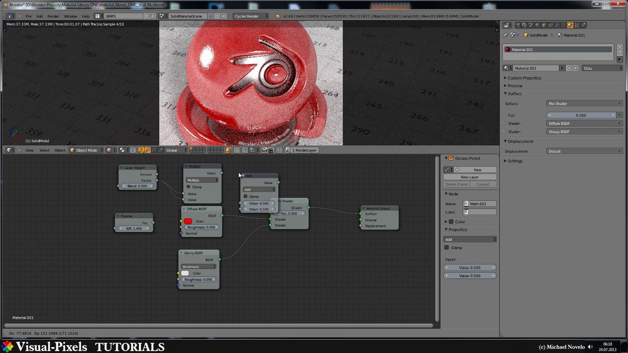 Blender Tutorial Shiny Plastic Material on Vimeo