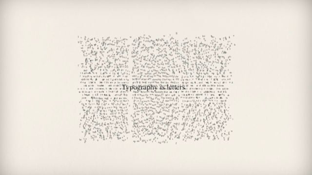 from the paper to screen - typography animation