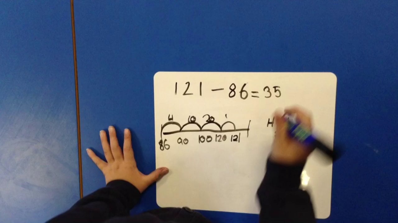 subtraction-using-a-number-line-year-3-on-vimeo