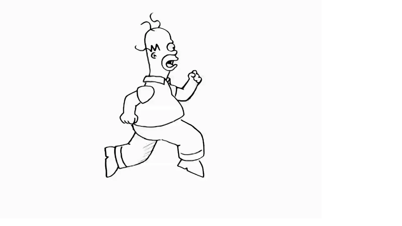 Homer Simpson drawing speedrun (WORLD RECORD) 