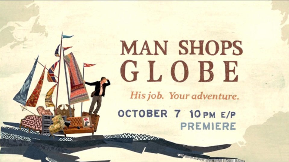 Shooting MAN SHOPS GLOBE promo for Sundance Channel
