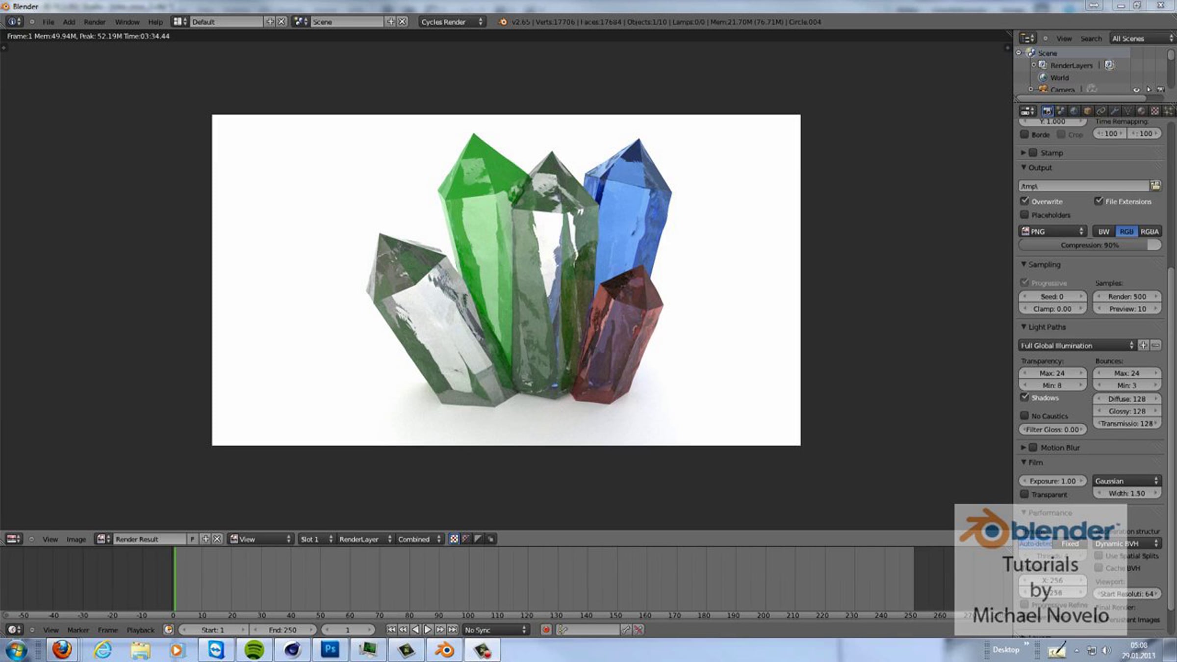 Blender Tutorial - Creating Crystals in Blender | Videos & Movies on Vimeo