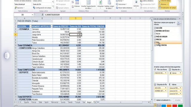 Excel: Tablas Dinámicas 5