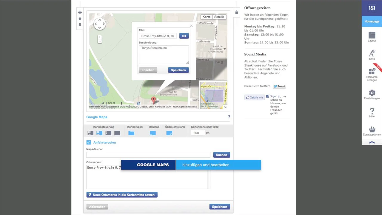 Google Maps einbinden on Vimeo