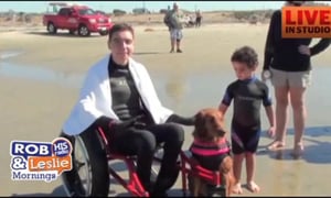 The Surfing Dog Grants a Wish For a Boy with Cancer