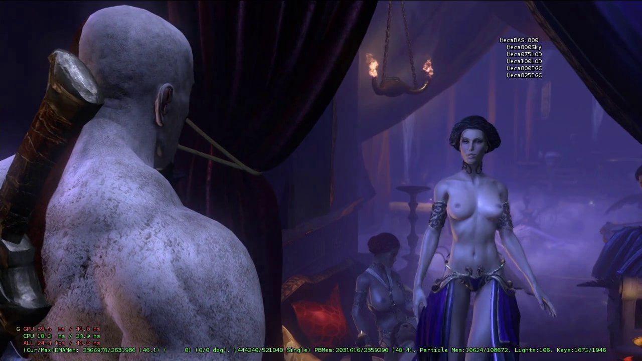 God of War Ascension : Heca Bliss Body Cinematic Scene.