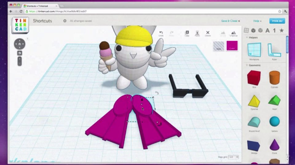 TinkerCAD Keyboard Shortcuts on Vimeo
