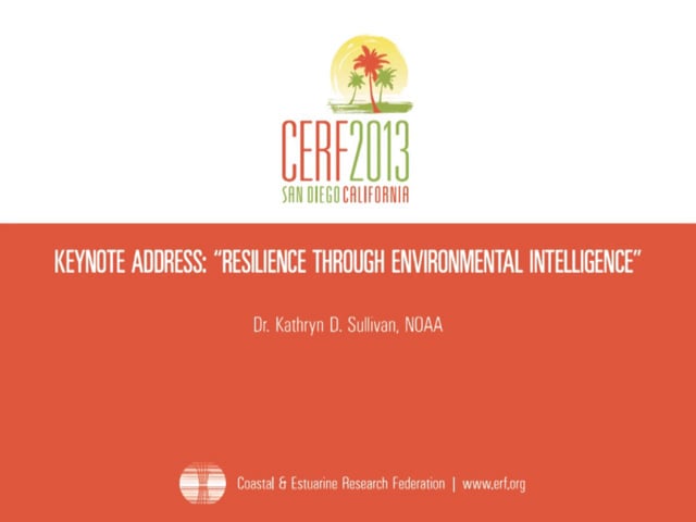 Keynote Address: Resilience Through Environmental Intelligence