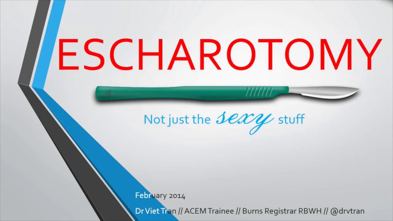 Escharotomy - Not Just the Sexy Stuff on Vimeo