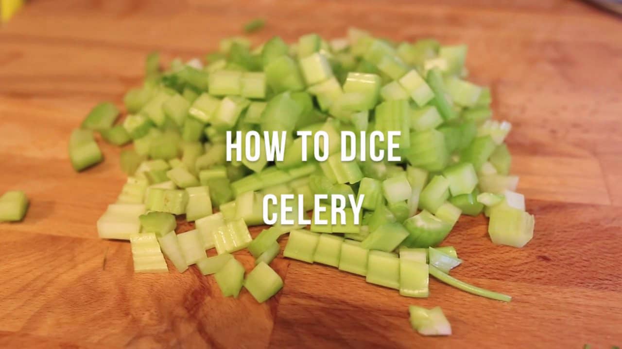 How to dice celery on Vimeo
